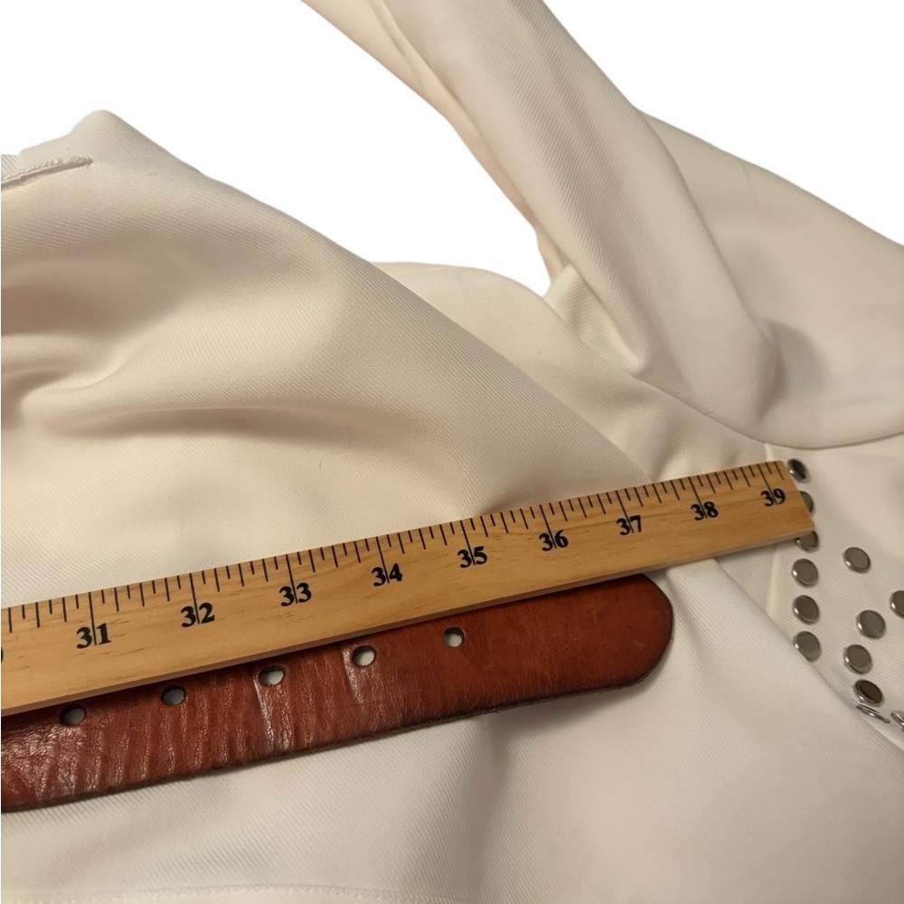 Vintage Sir James Maxi White Western-Style Button-Up Dress -Size 14/Large - Picture 13 of 16